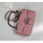 Gucci GG Marmont small shoulder bag 443497 5815 Pink