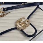 Gucci GG Marmont small shoulder bag 443497 9085 White