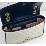 Gucci GG Marmont small shoulder bag 443497 9085 White