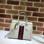 Gucci Ophidia small tote bag white leather 547551