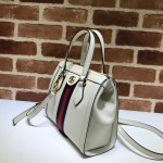 Gucci Ophidia small tote bag white leather 547551