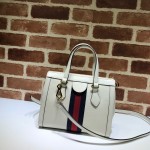 Gucci Ophidia small tote bag white leather 547551