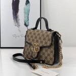 Gucci GG Marmont mini top handle bag 583571 9772