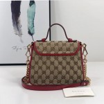 Gucci GG Marmont mini top handle bag 583571 red