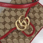 Gucci GG Marmont mini top handle bag 583571 red