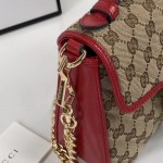 Gucci GG Marmont mini top handle bag 583571 red