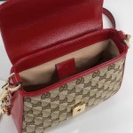 Gucci GG Marmont mini top handle bag 583571 red