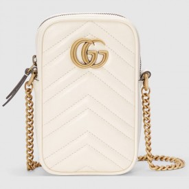 Gucci GG Marmont super mini bag 598597 White