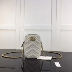 Gucci GG Marmont super mini bag 598597 White