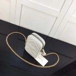 Gucci GG Marmont super mini bag 598597 White