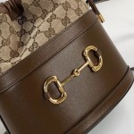 Gucci Horsebit 1955 bucket bag brown 602118 2363