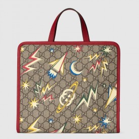 Children's GG space print tote bag 605614