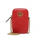 Gucci GG Marmont mini bag 598597 Red