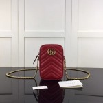 Gucci GG Marmont mini bag 598597 Red