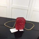 Gucci GG Marmont mini bag 598597 Red