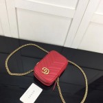 Gucci GG Marmont mini bag 598597 Red