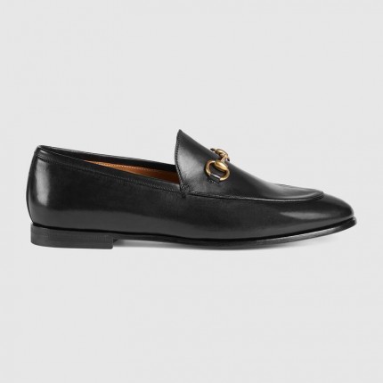 Gucci Jordaan leather loafer black 404069