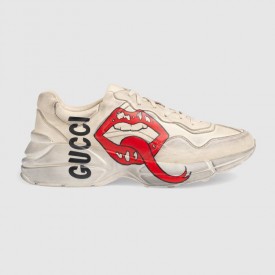 Gucci Rhyton sneaker with mouth print 552089