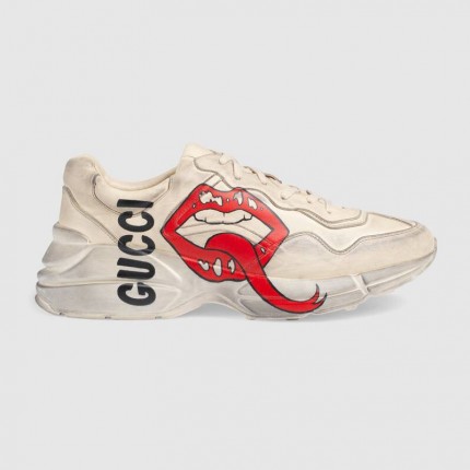 Gucci Rhyton sneaker with mouth print 552089