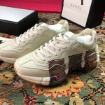 Gucci Rhyton leather sneaker with tigers 576050