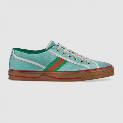 Gucci Tennis 1977 sneaker blue cotton 606111