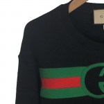 Gucci Oversize sweatshirt with Gucci logo black 469250