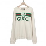 Gucci Oversize sweatshirt with Gucci logo white 469250