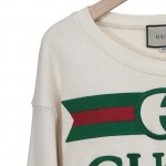 Gucci Oversize sweatshirt with Gucci logo white 469250