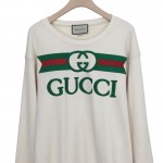 Gucci Oversize sweatshirt with Gucci logo white 469250