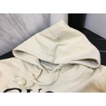 475374 Gucci Hooded sweatshirt with Interlocking G white