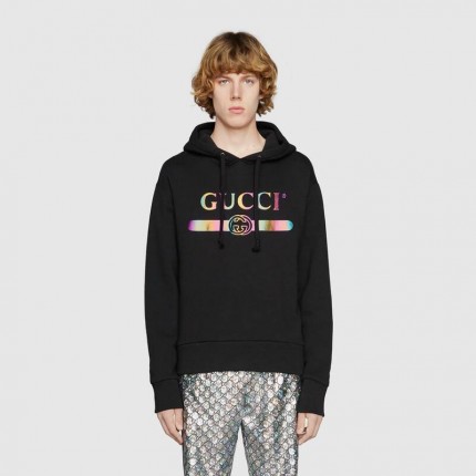 Gucci Cotton sweatshirt with Gucci black 475374