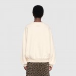 Gucci Oversize sweatshirt with cat print white 562199