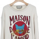 Gucci Oversize sweatshirt with cat print white 562199