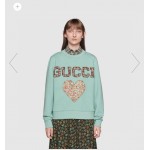 623450 Gucci Liberty sweatshirt with patches blue