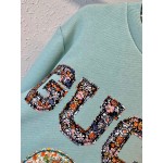 623450 Gucci Liberty sweatshirt with patches blue