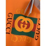 Gucci logo print T-shirt orange 493117