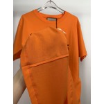 Gucci logo print T-shirt orange 493117