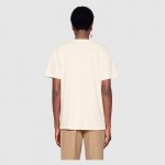 Gucci Oversize T-shirt with Interlocking G white 493117