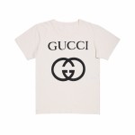 Gucci Oversize T-shirt with Interlocking G white 493117