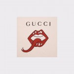 Gucci Oversize t-shirt with mouth white 493117