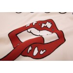 Gucci Oversize t-shirt with mouth white 493117