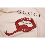 Gucci Oversize t-shirt with mouth white 493117