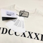 Gucci Oversize T-shirt with MDCCXXXIV print 539081