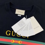 Men's Gucci Boutique print oversize T-shirt Black 548334