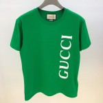 Gucci print oversize T-shirt green 565806