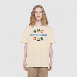 Gucci Band oversize print T-shirt white 565806