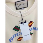 Gucci Band oversize print T-shirt white 565806