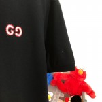 Gucci Polo with GG embroidery navy 574086