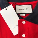 Gucci Polo with GG embroidery red 574086