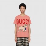 Gucci T-shirt with Gucci lamb pink 580762